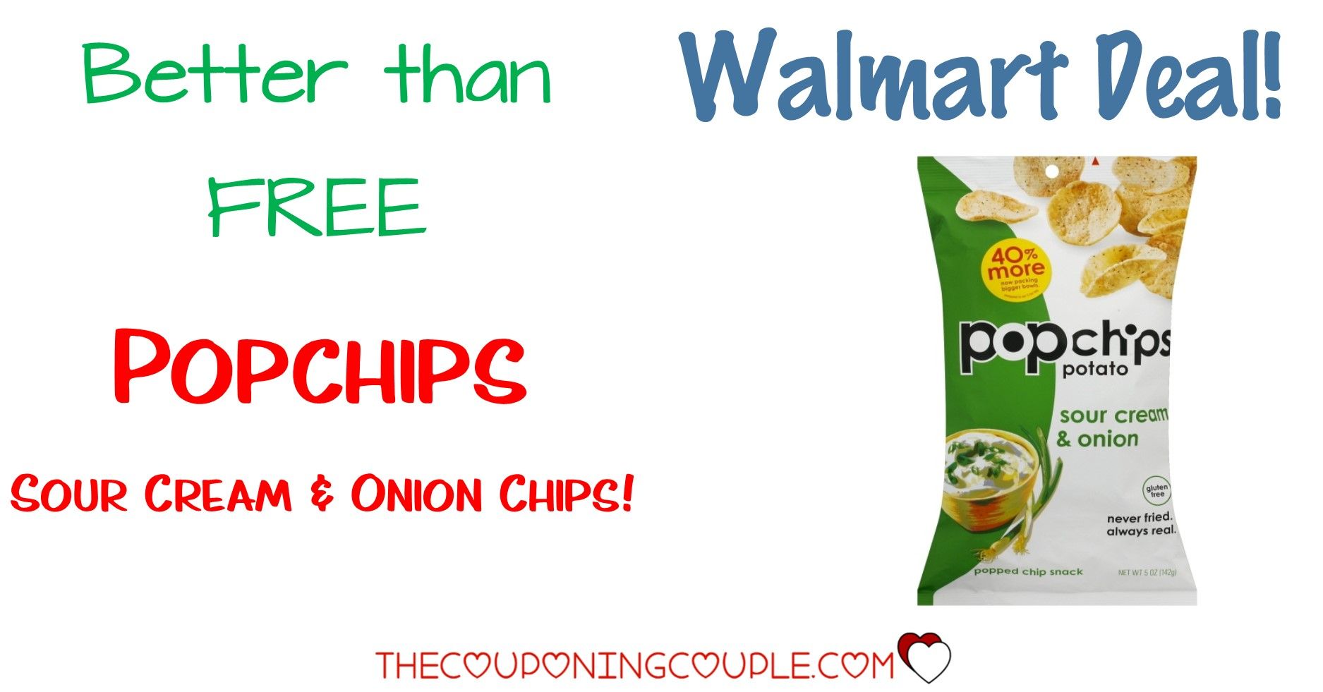 PopChips Moneymaker Walmart! FREE Sour Cream n Onion Chips! Sour