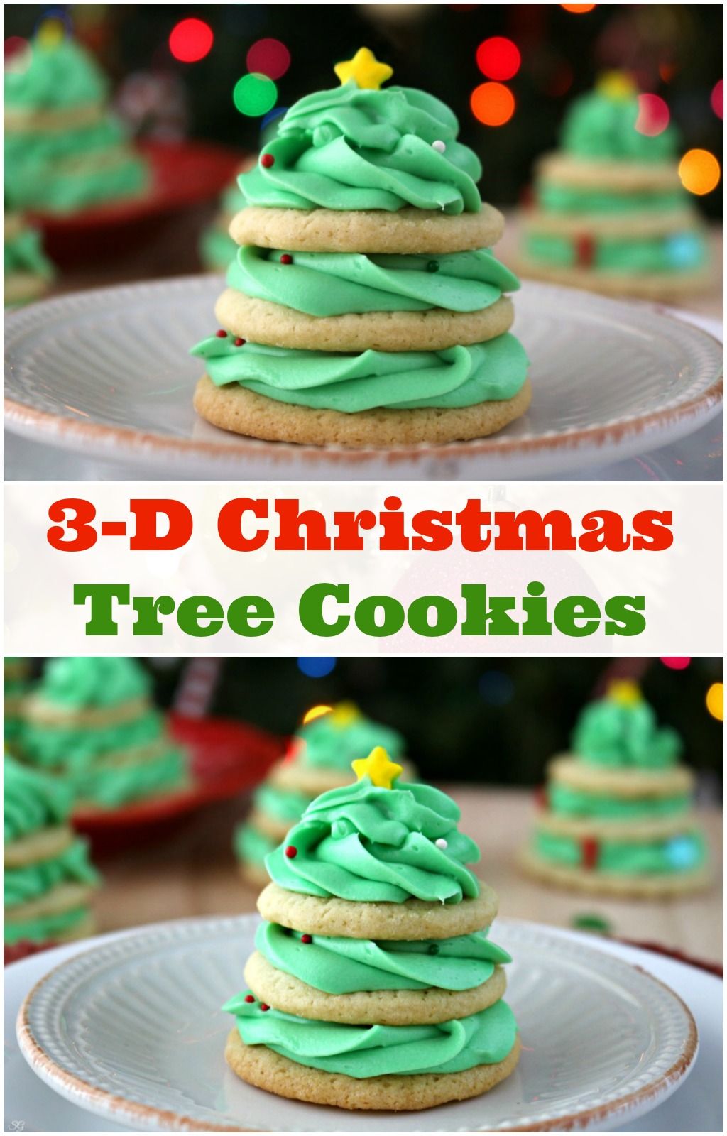 Christmas Tree Stacked Cookies With Buttercream Frosting Check Out This EASY Cookie Christmas Tree Stacked Cookies With Buttercream Frosting Check Out This EASY Cookie