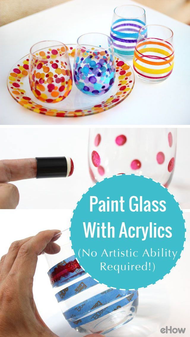 paint glass with acrylic paints no artistic ability required