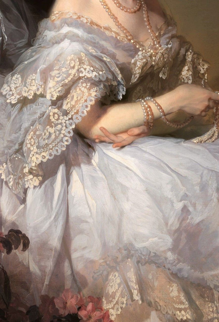 Ivan Kusjmitsch Makarov, Portrait of Anastasia Ushakova, detail - 1866