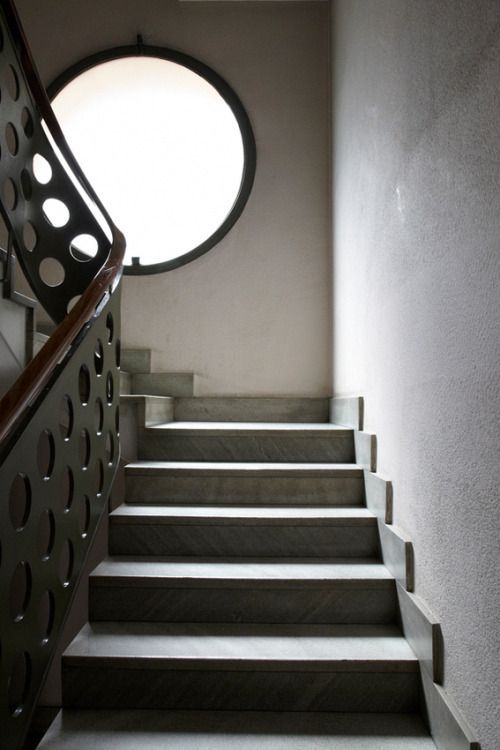 Piero portaluppi, villa necchi, tromba delle scale in casa d ... Scale in casa