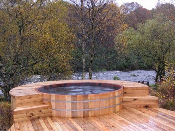 Bathroom Best Outdoor Cedar Hot Tubs Riversides Japanese Style 560x420 Astonishing Traditional Tub Backyard Bathroom Best Outdoor Cedar Hot Tubs, Best Outdoor Hot Tubs