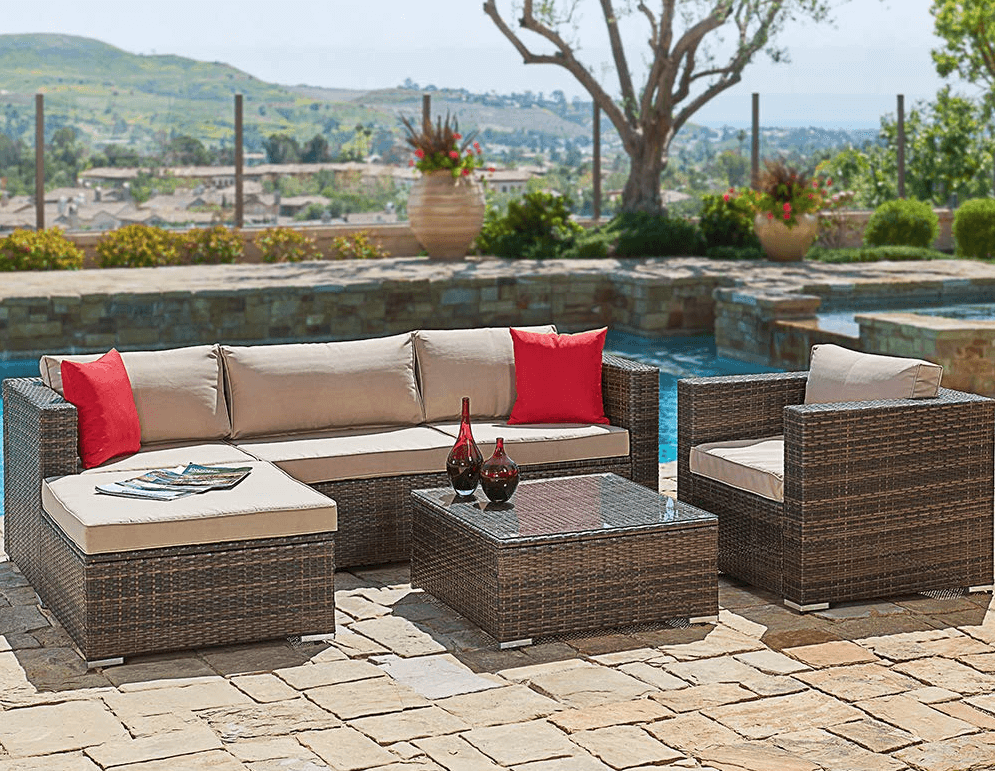 Sun Crown Sofa And Chair For Best Porch Furniture Sets Sectional Patio Outdoor Porch Furniture Sets, Best Outdoor Patio Furniture Sectional