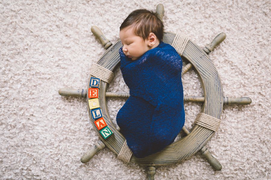 Ahoy, Declan! A Nautical Themed Nursery and Newborn Photos by Darin Crofton Photography #grandkidsphotography