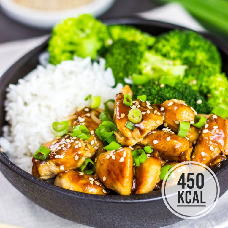 Chicken Teriyaki mit Brokkoli und Reis (einfaches Rezept und kalorienarm)