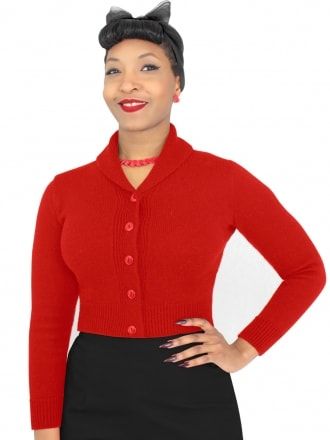 Bordeaux Retro Rockabilly Vintage Plain Peter Pan Collar Cardigan Banned Apparel