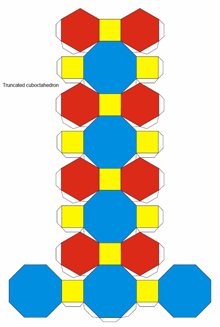 truncated cuboctahedron template truncated cuboctahedron origami pinterest truncated cuboctahedron template truncated cuboctahedron origami pinterest