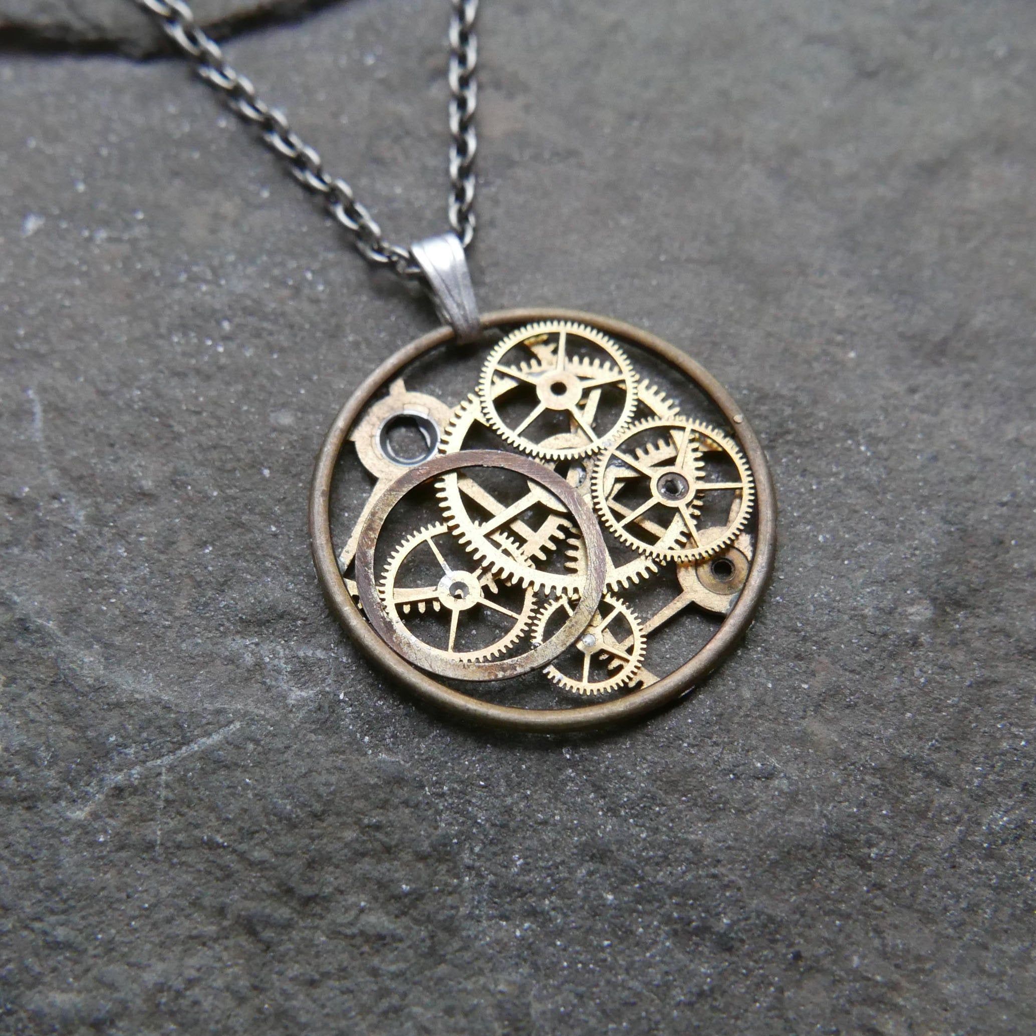 Wearable Art Circular Pendant
