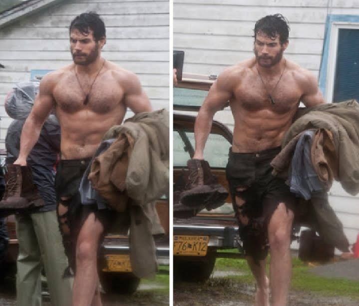 Pin On Shirtless Henry Cavill Superman Man Of Steel 2013