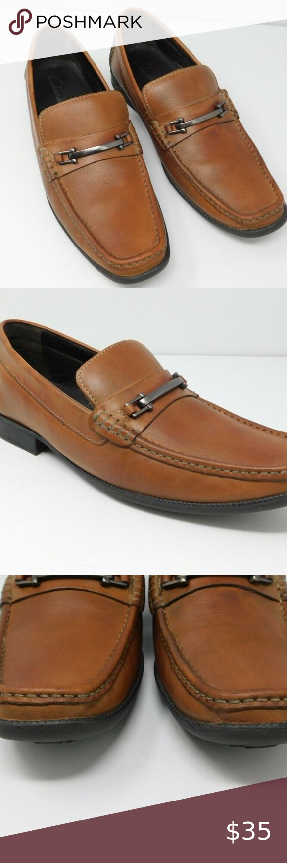 Clarks Mens Loafers Brown Moc Toe Horsebit Leather | Clarks mens, Loafers men, Dress shoes men