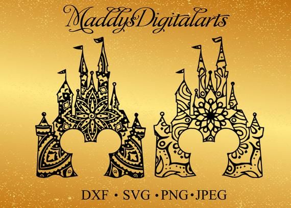 Download Сastle Mickey mandala Mouse SVG Files with ...
