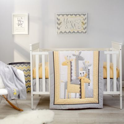 Little Love By Nojo Giraffe Time 4 Piece Crib Bedding Set In Yellow Little Love By Nojo Giraffe Time 4 Piece Crib Bedding Set In Yellow