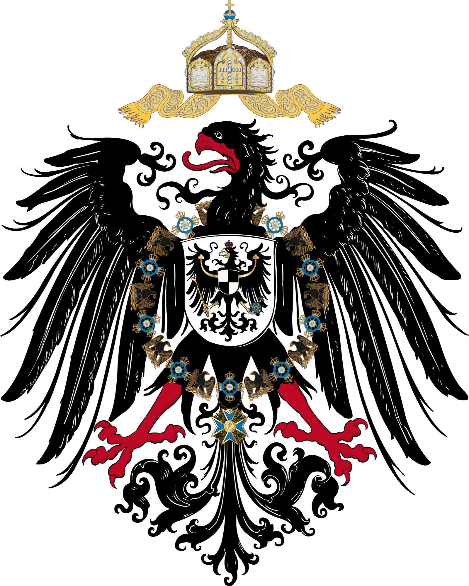 Blechschild Deutsches Kaiserreich Historisches Wappen schild aus blech