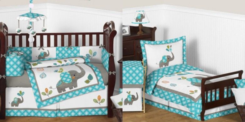 elephant crib bedding set boy