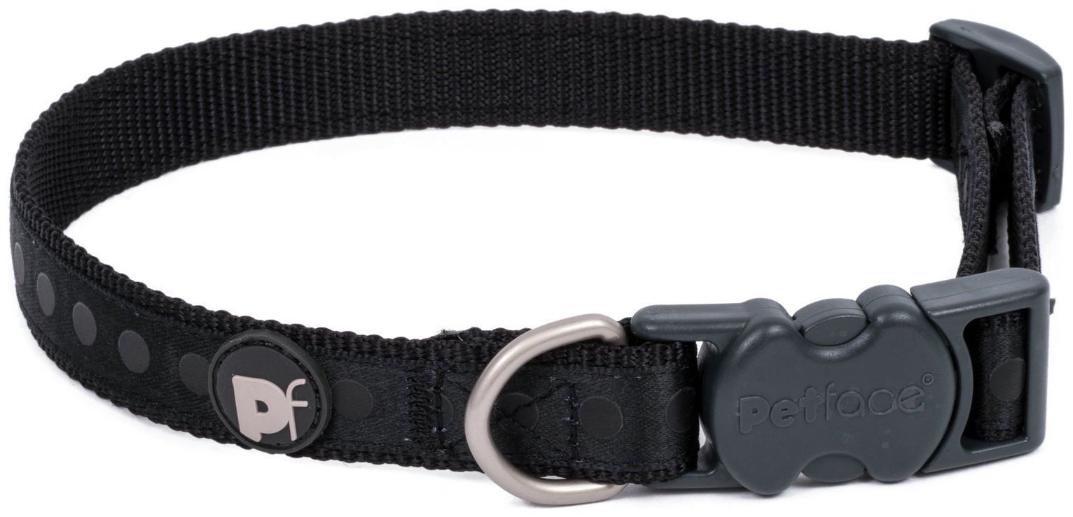 Petface Black Tonal Dots Pet Collar Large In 2020 Pet Collars
