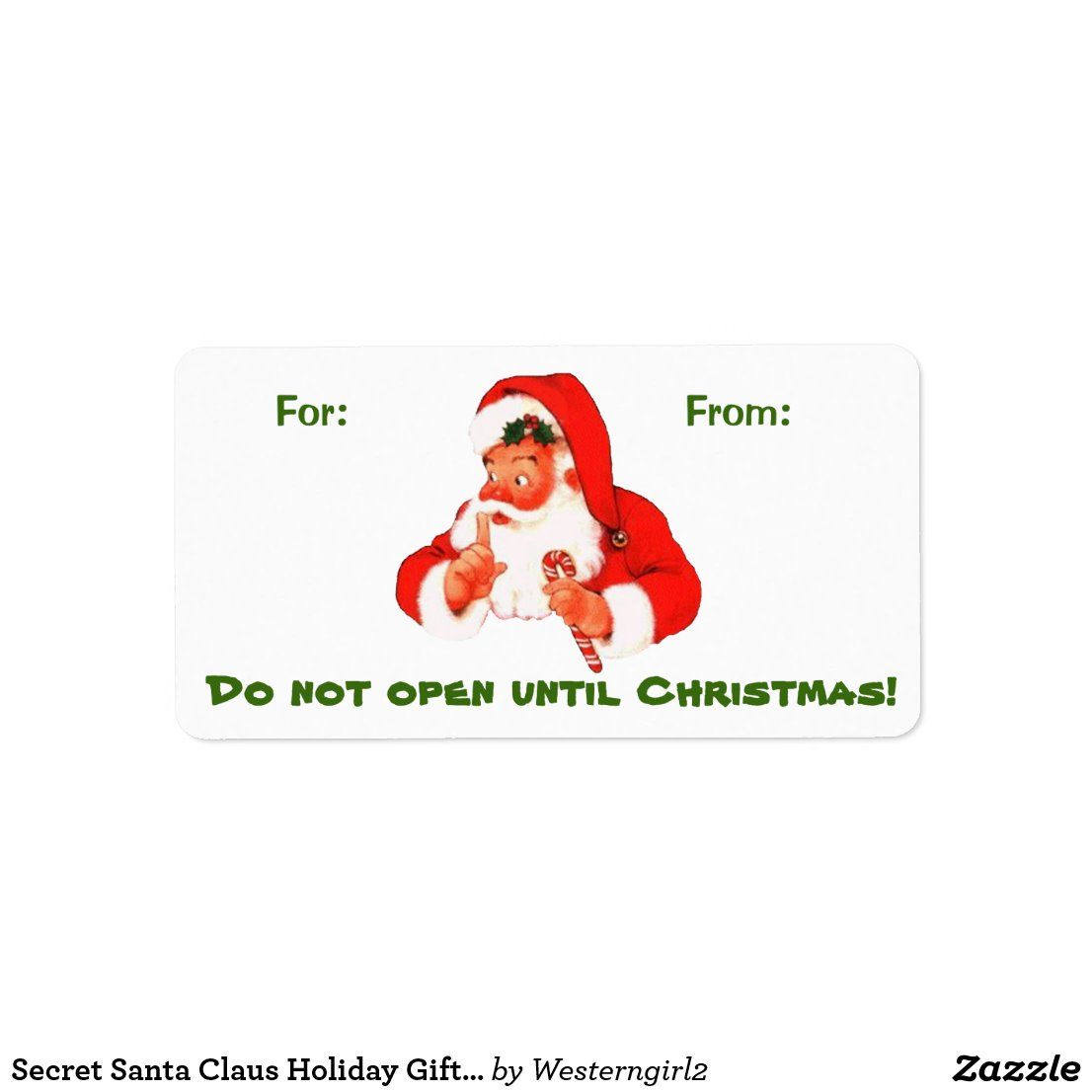 Secret santa labels to print