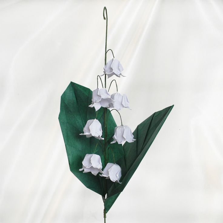 "Origami Lily of the Valley"- Worldwide Delivery - $19.99 | Origami