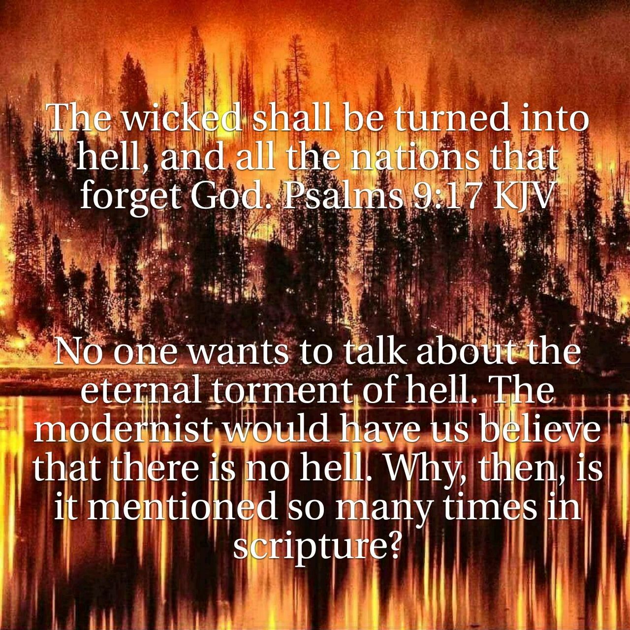 God Is Warning Us Because He Does Not Want Us To Go There Psalms God