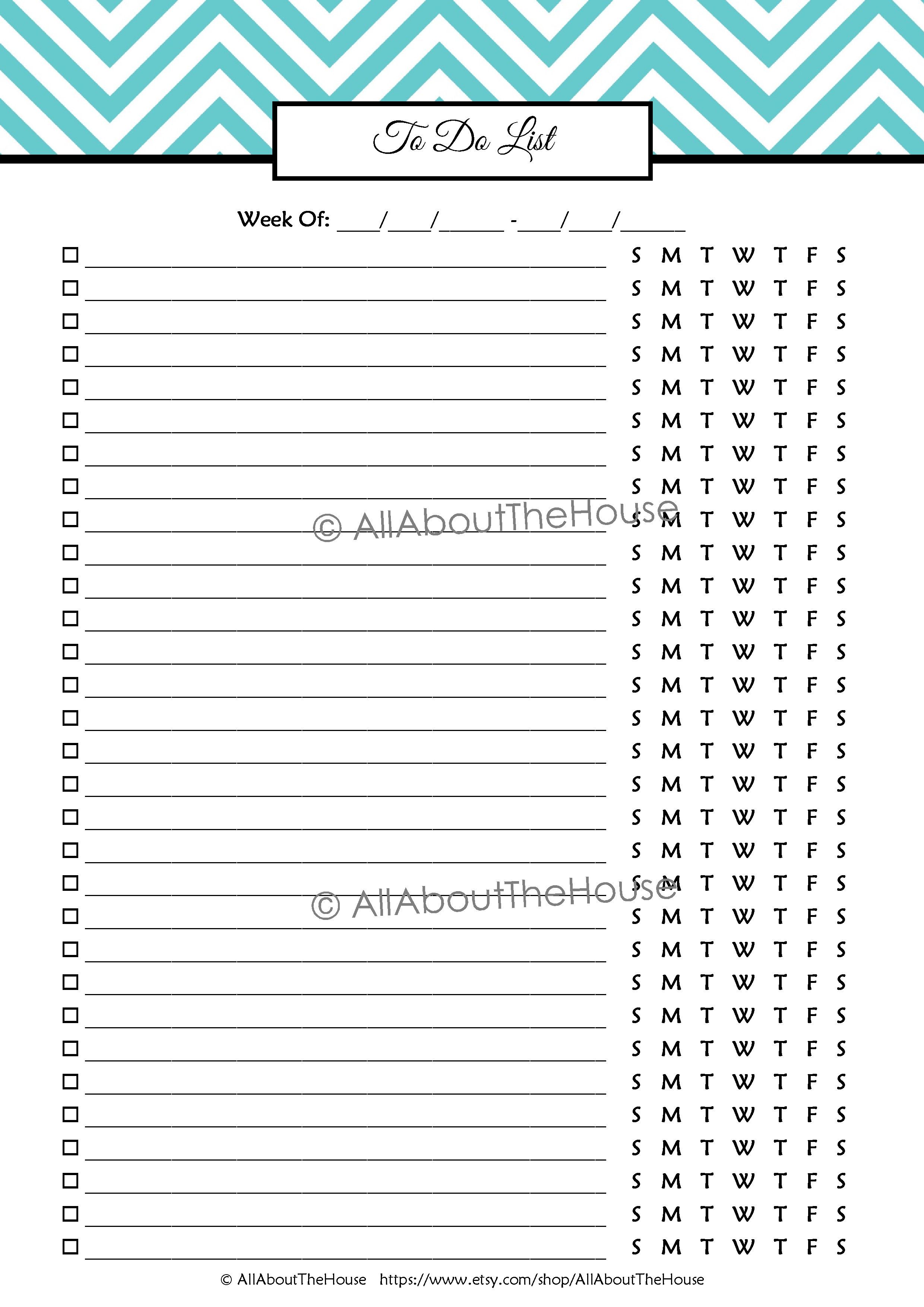 weekly student planner template