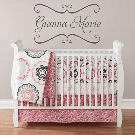 Vinyl Wall Decals Nursery Name Decal Baby Vinyl Wall Decals Nursery Name Decal With By Fivestarsigns 45 00