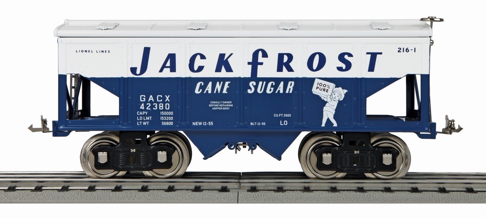 MTH LIONEL CORPORATION TINPLATE STANDARD GAUGE JACK FROST HOPPER CAR 11-30211