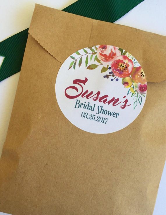 Bridal Shower Fl Stickers Wedding Favor Sticker Labels Etsy Bridal Shower Fl Stickers Wedding