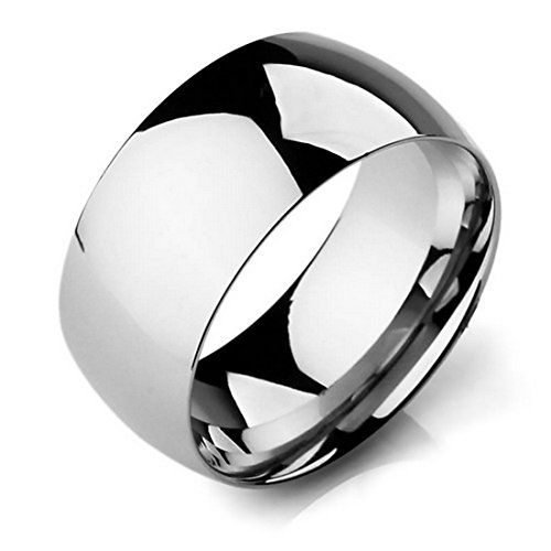 Aooaz Stainless Steel Bands Polished Shaped Rings for Men