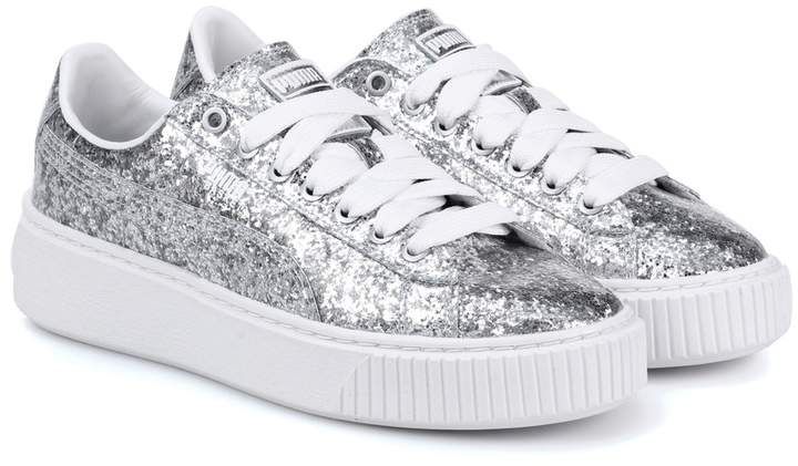 puma basket glitter puma basket glitter