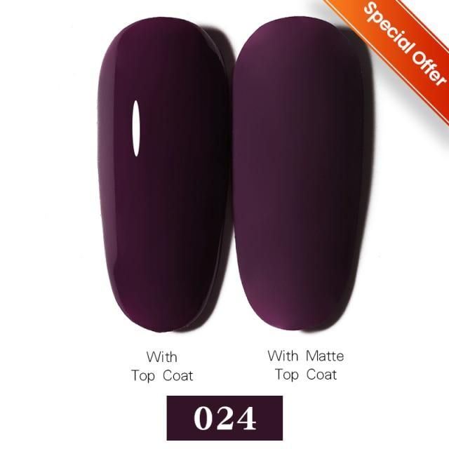 LEMOOC Nail Gel Polish Spring Summer Color Varnishes Glitter Sequins Soak Off Semi Permanant UV LED Nail Art Hybrid Lacquers – Color 024 LEMOOC Nail Gel Polish Spring Summer Color Varnishes Glitter Sequins Soak Off Semi Permanant UV LED Nail Art Hybrid Lacquers – Color 024