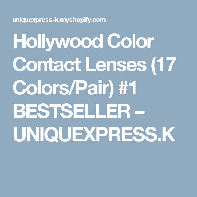 hollywood color contact lenses