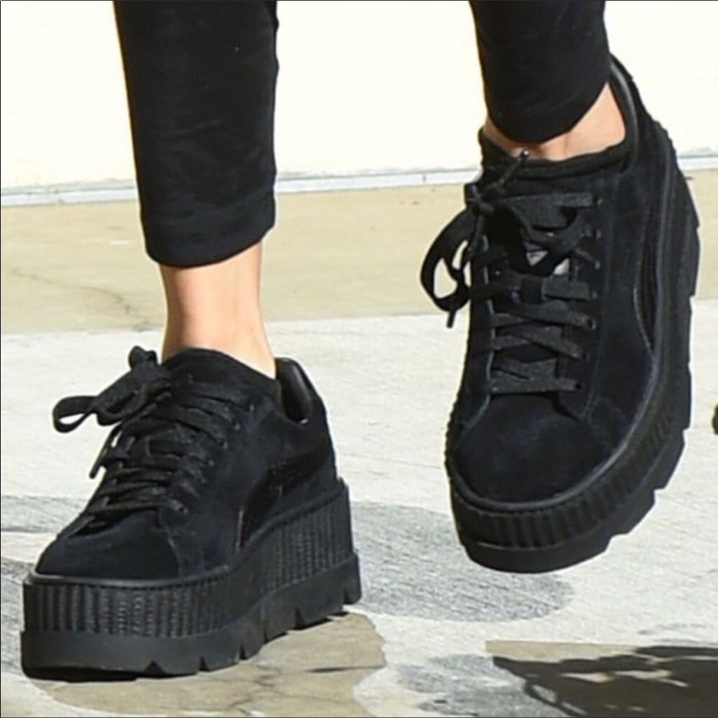 puma cleated creepers noir