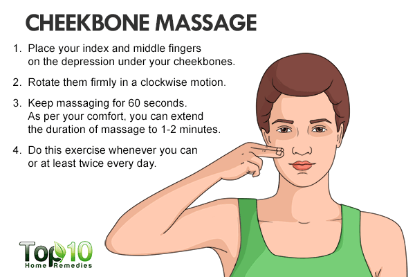 Lose face fat massage
