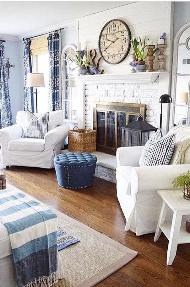 On The Rocks Cottage Style Living Room Seaside Cottage Interior