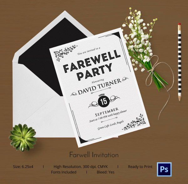 35 farewell party invitation template free in 2020 party