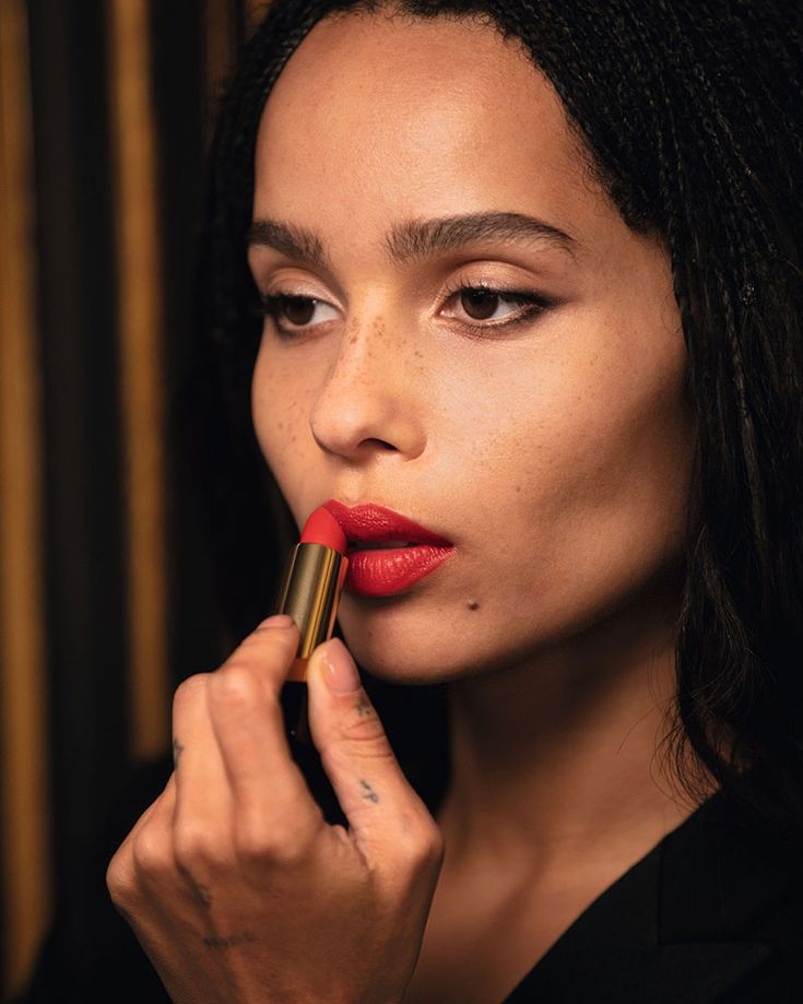 Zoë Kravitz Talks Lipstick, Finding Balance, and Her Modern Take on "Having it All" Zoe Kravitz, Zoe Isabella Kravitz, Ysl Beauty, Beauty Buys, Boho Beauty, Sephora, Yves Saint Laurent, High Cheekbones, Lipstick Collection