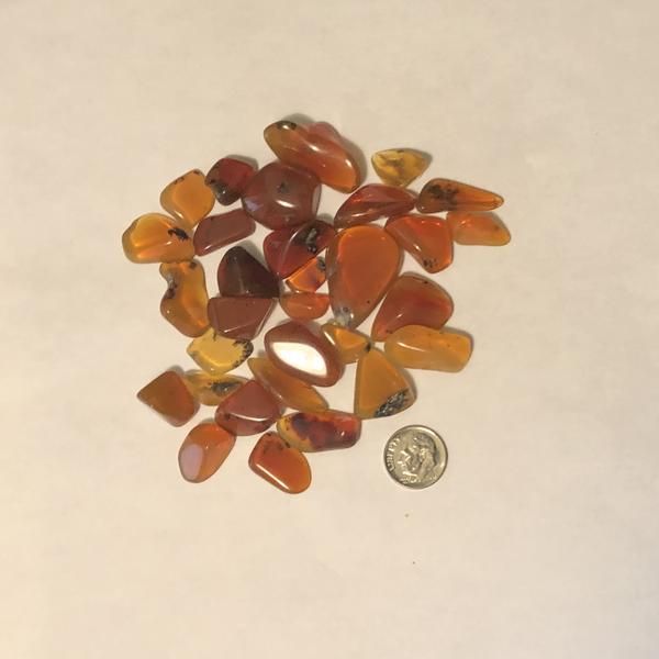 71 Grams of Polished Oregon Fire Opal with Dendrites | Fire opal, Opal