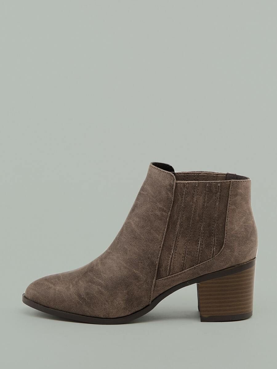 huey booties in almond