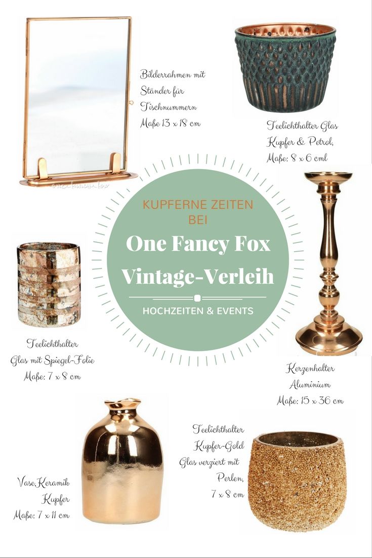 Leih Dir Unsere Kupfer Deko Für Deine Hochzeit Weihnachtsfeier Oder Von Bilderrahmen Mit Ständer Als Tischnummernhalter Genutzt Werden Können Bis Zur Vase Haben Wir Viele Accessoires Für Dein Event