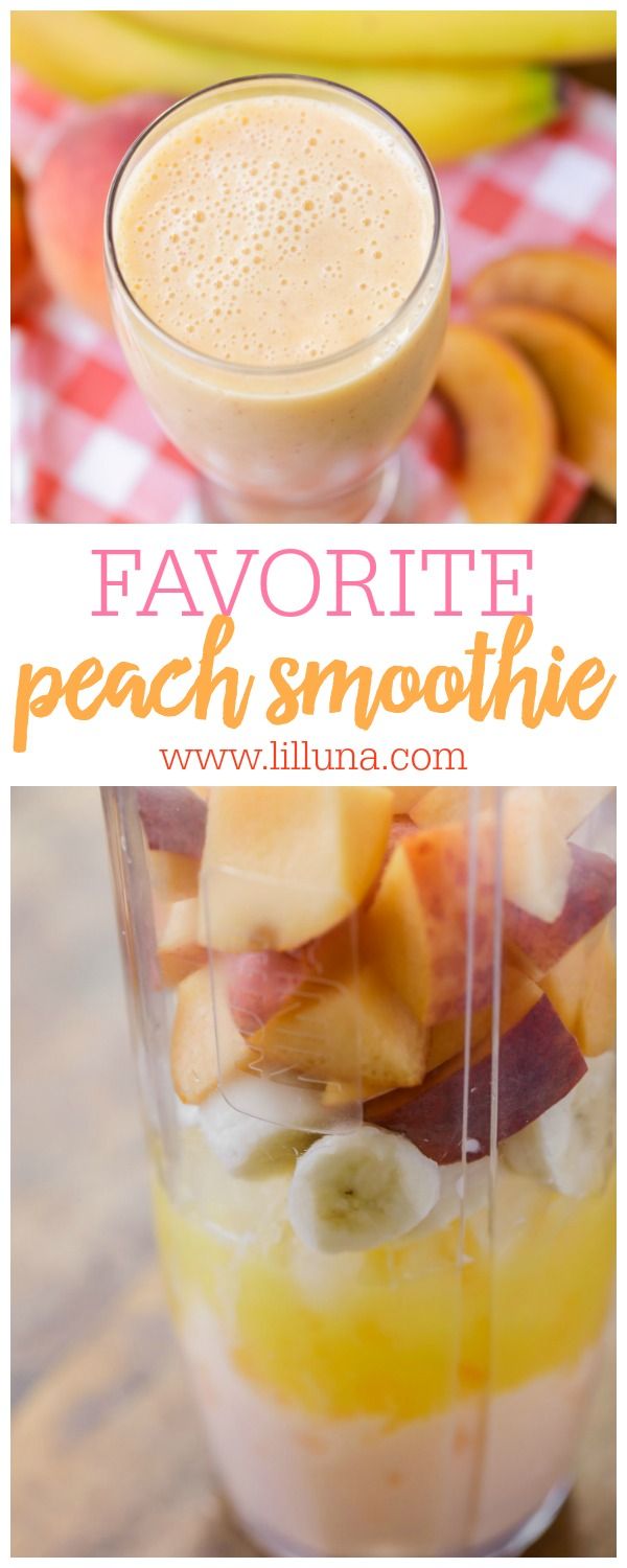 Peach Smoothie #fruitsmoothie