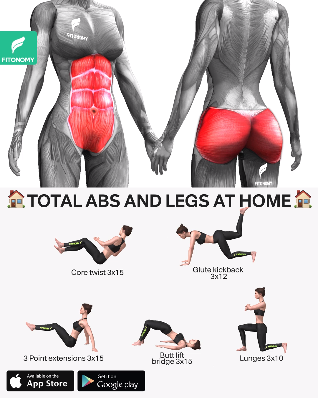TOTAL ABS AND LEGS AT HOME TOTAL ABS AND LEGS AT HOME
