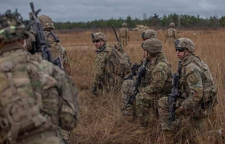 Soldiers with 3rd Battalion, 66th Armored Regiment, 1st Armored Brigade Combat Team, 1st Infantry Division conduct an integrated live-fire exercise during Winter Shield 2021 at Camp Ādaži, Ādaži, Latvia, Nov. 25, 2021. Winter Shield is a joint forces exercise which provides ready and postured, combat-credible forces through multinational training and security cooperation activities. Battalion, Regiment, Infantry, Brigade, Armed Forces, Postures, Soldiers, Division, Combat