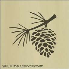 Pinecone Cookie Stencil by Designer Stencils Pinecone Cookie Stencil by Designer Stencils
