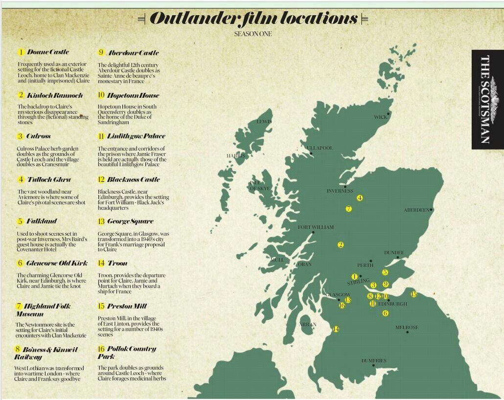 Outlander Locations Outlander Filming Locations Outlander Locations Outlander