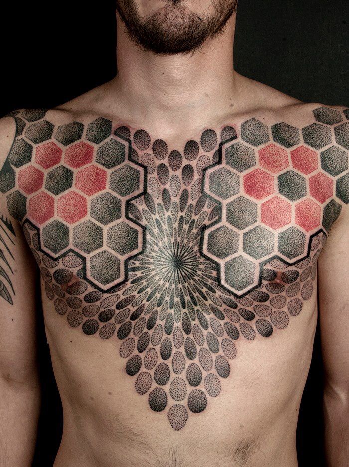 Pattern Geometric Mandala Poisk V Google Geometry Tattoo Honeycomb Tattoo Hexagon Tattoo