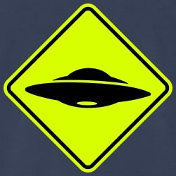 T-shirt Panneau ufo ovni à personnaliser