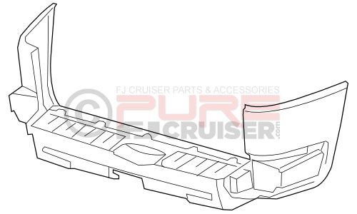 Toyota FJ Cruiser Rear Bumper Cover - With Sensors | Fj cruiser, Toyota