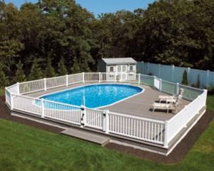 Above Ground Swimming Pool Designs Shapes And Styles Backyard Haven Pool Deck Plans Backyard Pool In Ground Pools