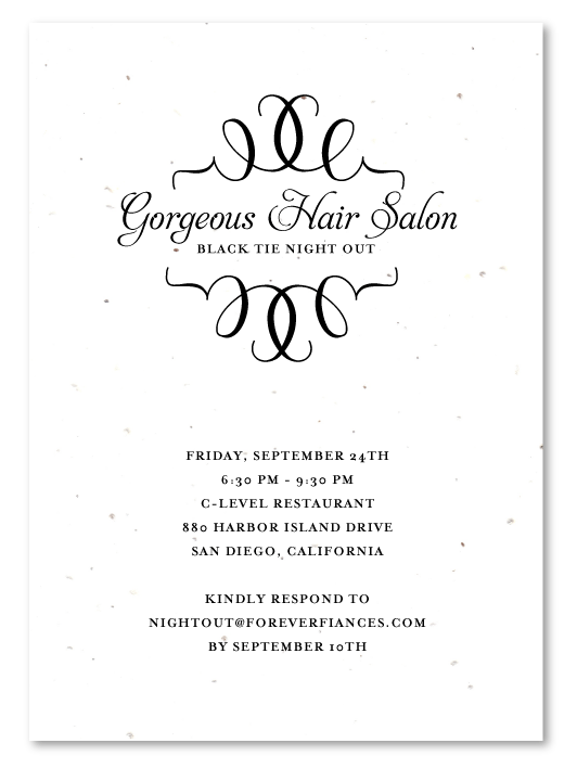 black tie business invitations cosmopolitan by green corporate invite wording