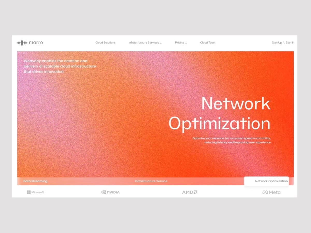 Cloud Computing Landing Page