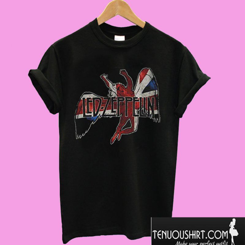Led Zeppelin Icarus Flag T-Shirt All Sizes New